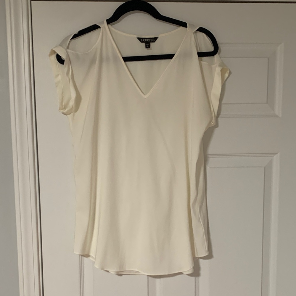 Express Women's Elegant Cream Blouse